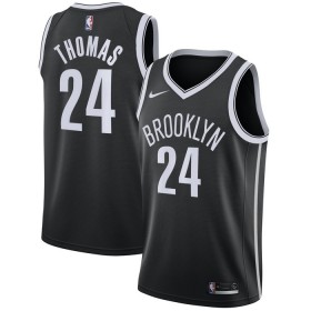 Män Brooklyn Nets Tröja Cameron Thomas 24 Nike 2022-23 Icon Edition Svart Swingman